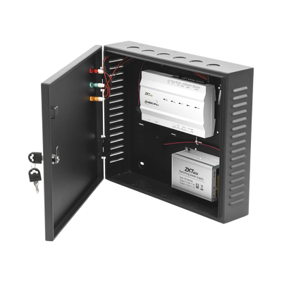 Controlador de Acceso 1 Puerta / 20,000 Huellas / 30,000 Tarjetas / TCP-IP / Sincronización Push / Memoria SD 32 GB / Fuente 12V CC 5A