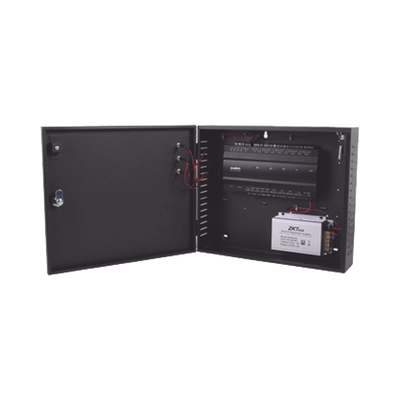 Controlador de Acceso 2 Puertas / 3,000 Huellas / 30,000 Tarjetas / TCP/IP / Gabinete con Fuente 12V 5A / Memoria SD hasta 32GB
