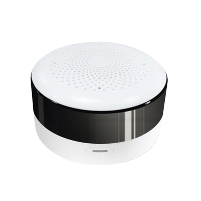 Controlador IR Universal / Zigbee 3.0 / Cobertura 10-15 m (32.8-49.2 ft) / Sensor Temp-Humedad / Aprendizaje IR / 80x48 mm