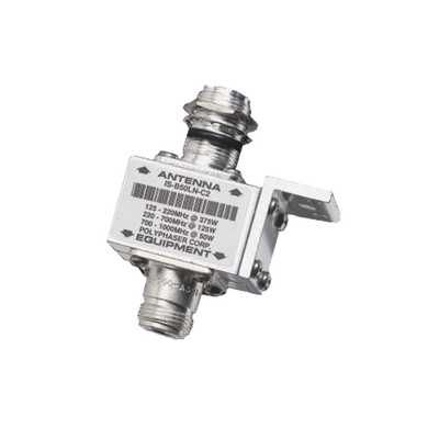Protector Coaxial RF / 10 MHz a 1 GHz / 50 Ω / Conectores N Hembra / Bloqueo DC / 20 kA / 1,500 W