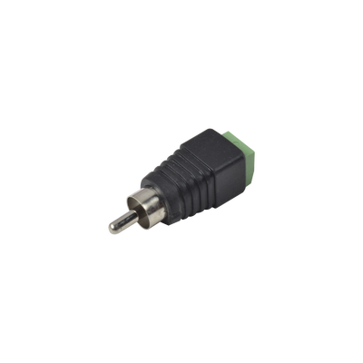 Adaptador RCA Macho / Terminales Tipo Tornillo / Polarizado / 4.3 x 1.4 x 1.3 cm / Audio y Video Profesional