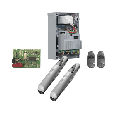 Kit de operadores para puertas abatibles / Hasta 5 m (16.4 ft) / 400 kg por hoja / IP44 / 110V