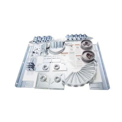 Kit de Herrajes para Puerta de Garage / 20x8 pies (6.1x2.4 m) / 12 Rodamientos / Tubo 20 pies (6.1 m) / Guías Verticales y Horizontales