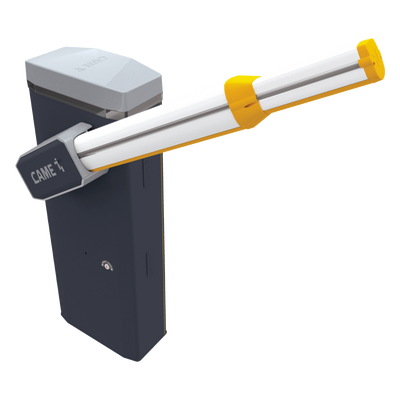 Barrera Vehicular Automática / Carril 7.8 m (25.6 ft) / 2500 Ciclos Diarios / Apertura 4-8 s / Motor 24 VCC / IP54
