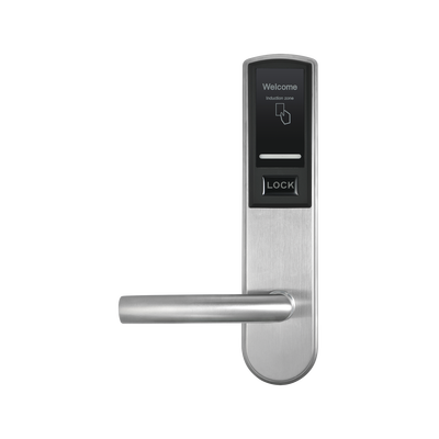 Cerradura para Hotel / Tarjetas MIFARE 13.56 MHz / Aleación de Zinc / 224 Eventos / Backset 62.5 mm / 2.05 ft