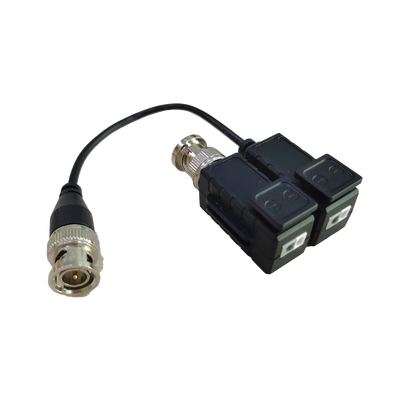 Kit de Transceptores Pasivos / 5MP / Transmisión 200 m (656.2 ft) / UTP Cat 5e/6/6a/7 / Protección TVS / Terminales Push-Pin