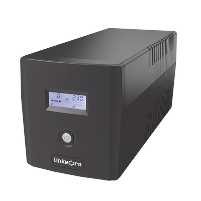 UPS de Línea Interactiva / 1000 VA / 600 W / 6 Tomas NEMA 5-15R / 4 Tomas Respaldadas / AVR Boost y Buck / Pantalla LCD / Protección RJ45