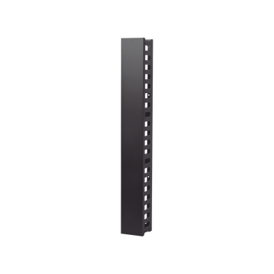 Organizador de Cable Vertical / 21 UR / Capacidad 260 Cat5 / 225 Cat6 / Acero Sólido / Tapa Integrada / 932 mm (3.06 ft) de Altura