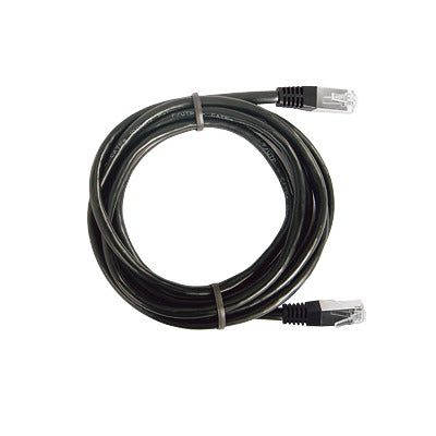 Cable de Parcheo FTP Cat5e / 1 m (3.28 ft) / 10/100Base-T/TX / Blindaje Global / Negro