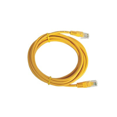 Cable de Parcheo UTP Cat5e / 3.0 m (9.84 ft) / 100 Ohm / RJ45 / Amarillo