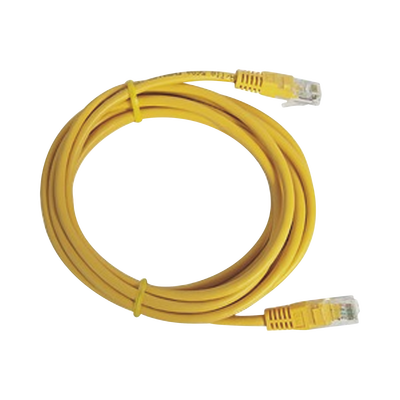 Cable de Parcheo UTP Cat5e / 7.0 m (22.97 ft) / RJ45 / Amarillo / 100 Ohm / 110+ Mbps