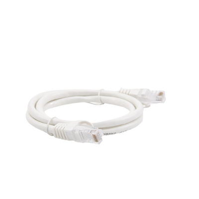 Cable de Parcheo UTP Cat6 / 1 Metro (3.28 Pies) / Blanco / 1 Gbps+ / RJ45