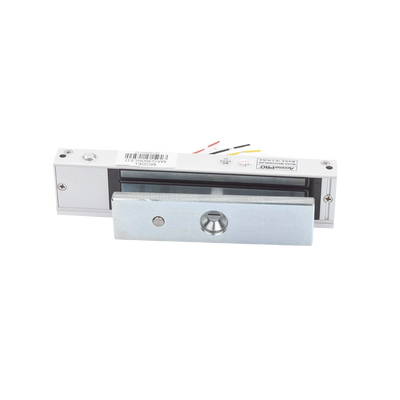 Chapa Magnética Electromagnética / 350 lbs (158.8 kg) / LED Estado / 12/24 VCC / Sensor NO/COM / Interior