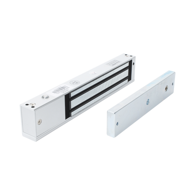 Chapa Magnética Electromagnética / 280 kg (600 lbs) / 12/24 VCC / LED Ultra-brillante / Sensor NO/NC / Aluminio Anodizado