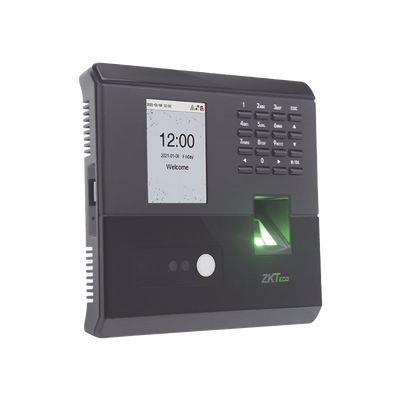 Terminal Biométrica Facial y Huella / 100 Rostros / 500 Huellas / Visible Light / TCP/IP / ADMS / BioTimePro