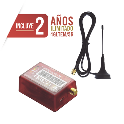 Comunicador de Alarma Universal / LTE 5G / Dual SIM / Multicarrier / 100 Usuarios Simultáneos / Programación Remota