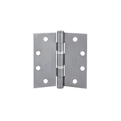 Kit de Bisagras con Baleros / Acero Calibre 0.134 / 4.5' x 4.5' / Cromo Satinado / Certificación UL / 3 Piezas