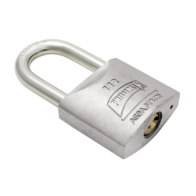 Candado Metálico de Gancho Corto / Acero Cementado Niquelado / Llave PH-32 / 4 Pernos de Combinación / Anti-Palanca / Barreno para Agua