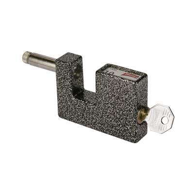 Candado de Seguridad / Pasador Estrecho Anti-Palanca / 5 Pernos de Combinación / Cuerpo Aleación Metálica 71 mm (2.8 in) / Acabado Cromo Martillado