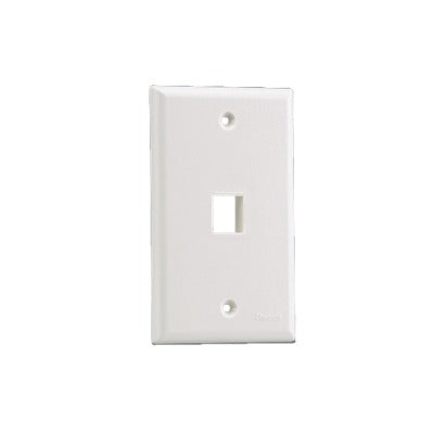 Placa de Pared Vertical / 1 Puerto Keystone / ABS / 69.8 x 114.3 mm (2.75 x 4.5 in) / Marfil