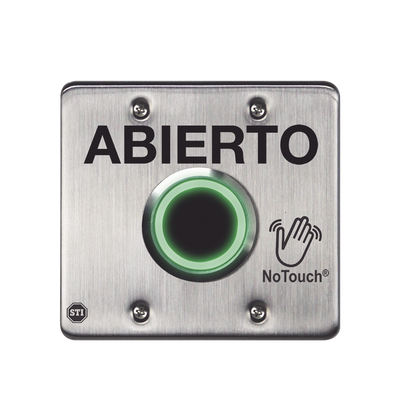 Interruptor IR Sin Contacto / Acero Inoxidable 304 Grado Médico / Salida Doble / Contacto Seco 120 VCA / LED Bicolor