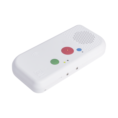 Terminal IP de Habitación / Código Azul / PoE / RFID 125 kHz / VoIP SIP / Perfil 33 mm / Cancelación de Eco