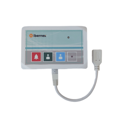 Terminal de Cama Inalámbrico / IP54 / ABS Antibacteriano / RF 433MHz / POCSAG / 400 m (1,312 pies) Alcance / Alimentación 2xAAA