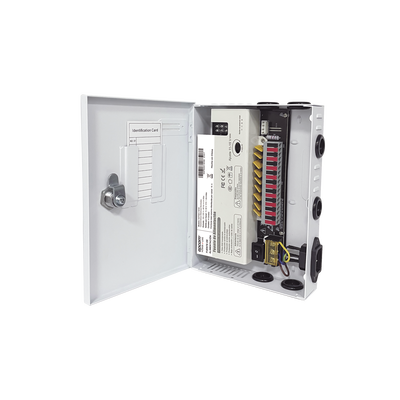 Fuente de Alimentación Profesional / 9 Canales / 16 A Total / 1.8 A por Canal / 11-15 VCC Ajustable / 200 W / Filtro de Ruido por Canal