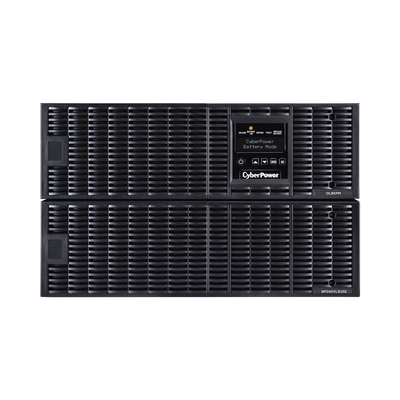 UPS Online Doble Conversión / 8000 VA / 8000 W / Salida 200-240 VAC / Onda Senoidal Pura / Rack 6U o Torre / Terminales Hardwired / 3 Tomas NEMA L6-30R