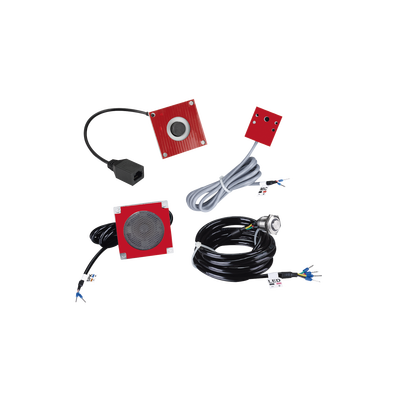 Kit de Accesorios para Intercomunicación / Cámara IP 720p HD / Micrófono Resistente al Agua / Parlante 5W / 8Ω / Botón de Llamada / Plug and Play
