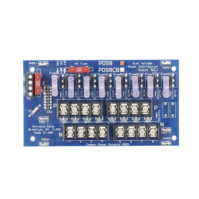 Módulo de Distribución de Energía / Entrada Dual VCC/VCA / 8 Salidas Seleccionables / 5.4 x 3 x 1 pulgadas