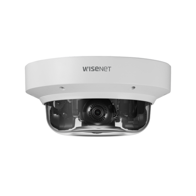 Cámara IP Multisensor / 8MP Total / 4 Sensores 2MP / WDR 120dB / Lentes Motorizados 3-6mm / HPoE / IP66 / IK10 / NEMA 4X
