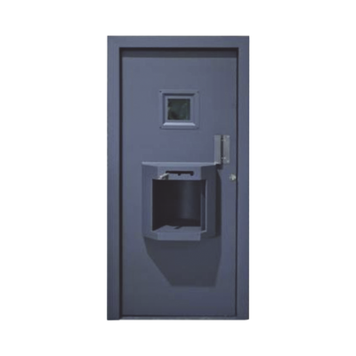 Puerta Combinada Balística / Nivel III / 0.90x2.10 m (2.95x6.89 ft) / 300 kg / Ventana 28x28 cm