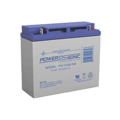 Batería de Respaldo AGM/VRLA / 12V / 20Ah / Terminales NB2 / 5 Años Vida Útil / Certificación UL