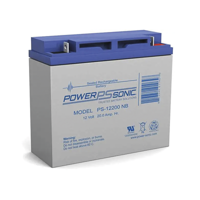 Batería de Respaldo AGM/VRLA / 12V / 20Ah / Terminales NB2 / Vida Útil 5 Años / Caja ABS Resistente