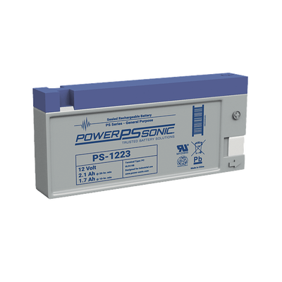 Batería de respaldo / 12V / 2.1Ah / AGM-VRLA / Terminales PC / 5 años vida útil / UL reconocida