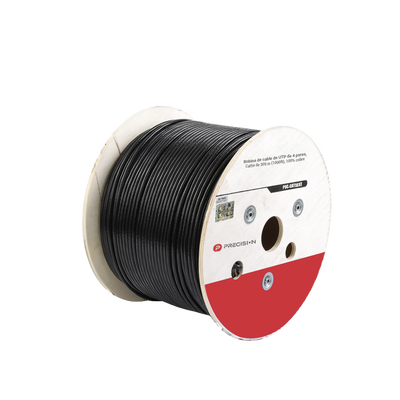 Cable UTP Cat5e / 4 Pares / 24 AWG / 305 m (1000 pies) / 100% Cobre / LDPE UV / Gel Relleno / Exterior