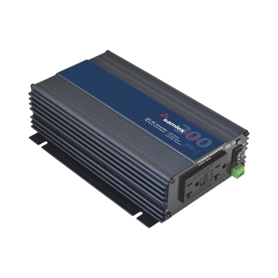 Inversor de onda sinusoidal pura / 300W / Entrada 12 Vcc / Salida 120 Vca 60 Hz / 6.1 x 9.7 x 2.6 pulgadas