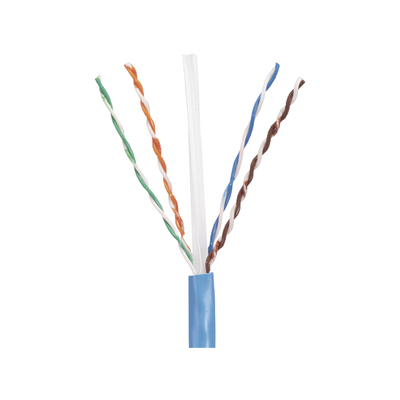 Bobina UTP Cat 5e / 305 m (1000 ft) / 24 AWG Cobre Sólido / PVC CM / 4 Pares / Azul