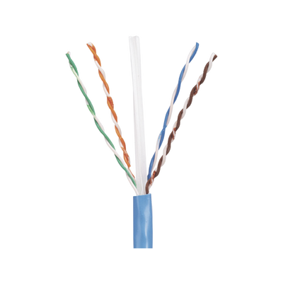 Bobina de Cable UTP / Cat 5e / 24 AWG / CMR / 305 m (1000 ft) / 4 Pares / Cobre Sólido / Azul