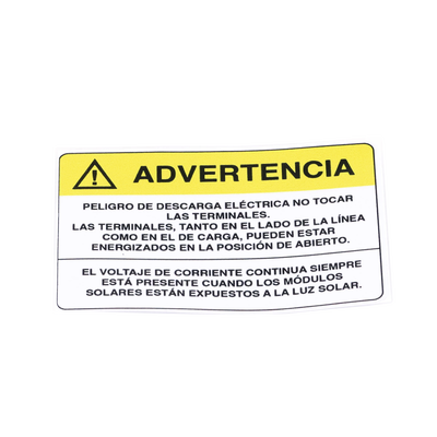 Etiqueta de Videovigilancia / Vinil Adhesivo Mate / 12 x 18 cm / Paquete 10 unidades / 4.7 x 7.1 pulgadas