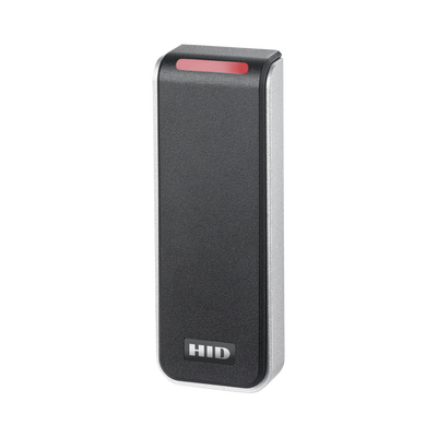 Lector de Control de Acceso Multitecnología / Seos, iCLASS, MIFARE, Proximity / NFC y Bluetooth 10 m (32.8 ft) / Salida Wiegand y OSDP / Montaje 45 mm