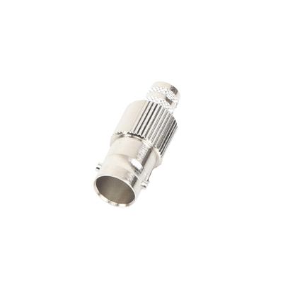 Conector Coaxial BNC Hembra / 75 Ohm / Anillo Plegable / RG-6/U / Níquel-Oro-Teflón / 25 mm