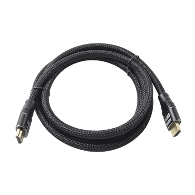 Cable HDMI / 4K Ultra HD / 1.8 m (5.9 ft) / Triple Blindaje Trenzado / Conectores Oro 24K / 120-480 Hz
