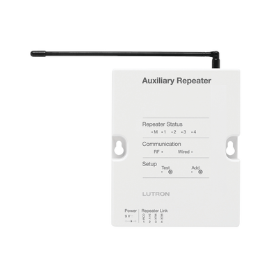 Repetidor Auxiliar RF / 120V / Inalámbrico o Cableado / RS232 e IP / Hasta 200 Dispositivos / 4.92 pies (1.5 m) Alcance Extendido