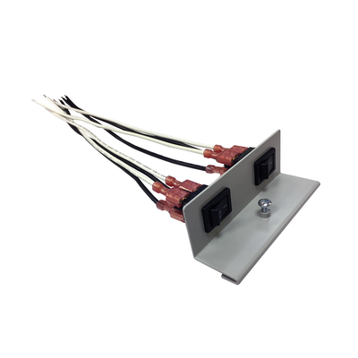 Soporte de interruptor basculante / Doble / 250 VCA / 15 A / 18 AWG / 0.82 m (2.7 ft)