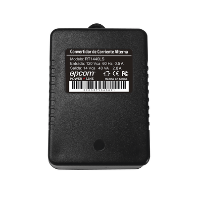 Transformador de alimentación / 14 VAC / 40 VA / 120 VCA entrada / 102.5 x 68 x 58 mm / -10°C a 45°C