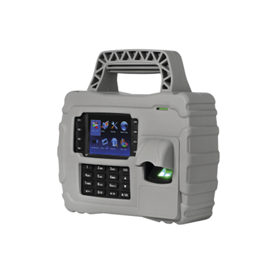 Lector Biométrico Portátil / 5,000 Huellas / 30,000 Tarjetas / Wi-Fi / TCP-IP / IP65 / Batería 7.6 Ah
