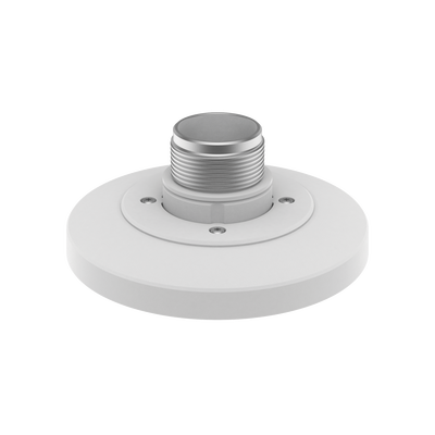 Adaptador de Montaje Tipo Plato / Aluminio con Cubierta Plástica / Ø155 mm (6.10 in) / Blanco RAL 9003 / Compatible Serie QNV-C