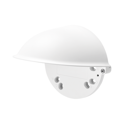 Carcasa protectora para domos / Aluminio y policarbonato / 144.9 x 131.6 x 127.7 mm / 5.7 x 5.2 x 5.0 in / 195 g / Montaje inclinado / Ivory